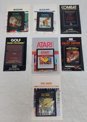 Atari 2600 Console w/Hookups, OEM Controllers & 7 Games – Lot #3 *Read*