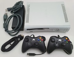 2 CONTROLLERS Bundle Microsoft XBOX 360 PRO Game Console Gaming System 4GB HDMI