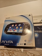 Sony PlayStation Vita Black Handheld Game Console In Box 3G Wifi Model + 16GB