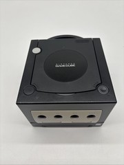 Nintendo GameCube Black Console DOL-001 w/ Box,AC adapter No Controller&AV Cable