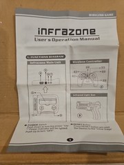 InfraZone 2008 Wireless Solution Home Console Wireless Gaming White Blue 16 Bit