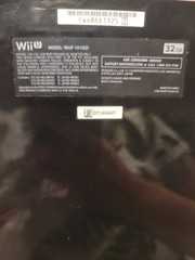 NINTENDO Wii U BLACK Deluxe 32GB WUP-101(02) – CONSOLE-TESTED- AC Adapter
