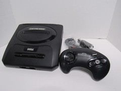 Sega Genesis Model 2 Console Bundle Controller Cables Tested Working + Game