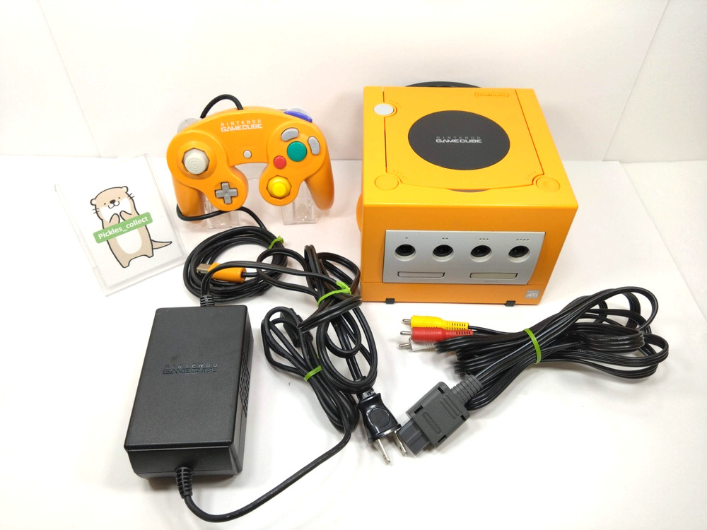GameCube DOL-001 Orange Console set Tested Language Japanese GC Nintendo 0527E