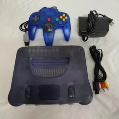 Nintendo N64 Console Systemv Clear Blue Shell work with US game card