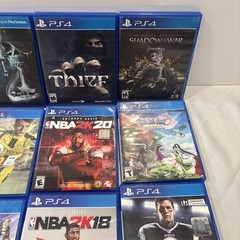 Sony PS4 CUH-1215A 500GB Black Console Bundle Controller+ 16Games Lot Tested