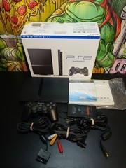 ✅ SONY PLAYSTATION 2 PS2 SLIM CONSOLE COMPLETE IN BOX CIB TESTED WORKING ✅