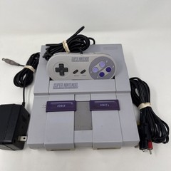 Super Nintendo SNES Console + Cables + Controller Bundle Lot *TESTED*