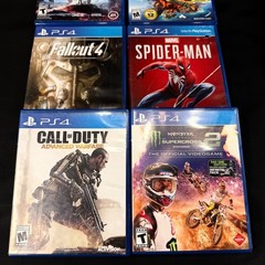 Sony PS4 Slim Black 500GB Console Bundle CUH-2015A w/Controller & 7 Games Tested
