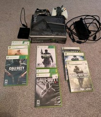 Xbox 360 S MW3 Console, MW3 control., 320 gb stor. and 1 terabyte stor., 9 games