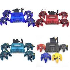 Nintendo 64 Console Various Colors Region Free + Controllers And Wires Bundle