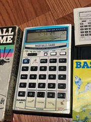 CASIO Baseball BB-9 Game Calculators 1983 W/Box Tested Japan Used F/S