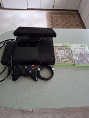 Microsoft Xbox 360 E Console 500GB. With Games And Kinects. Tested. Works.
