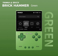 Trimui Brick Hammer Green, Brand New Sealed! With Extras