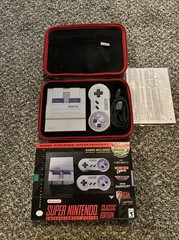 Nintendo Super NES Mini Classic Edition Control Deck – Gray with Custom Case!