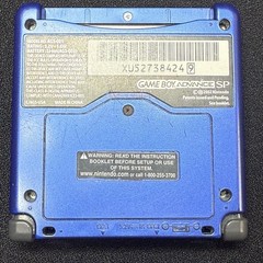 Nintendo Game Boy Advance SP Blue cobalt, Handheld Console W/Charger 2 Games