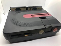 Nintendo(Sharp) Twin Famicom Console System Black With AC Adapter AC100V