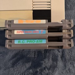 NES Nintendo Console Bundle All Hookups + 3 Games Tested Mario 1 &2, RC Pro AM