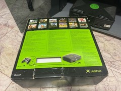 Original Xbox Bundle 320GB Samsung Logitech 4 Controllers DVD Remote USB Games
