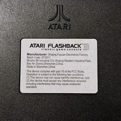 Atari Flashback 3 Console 60 Built In Games 1 Controller-No AC Adapter