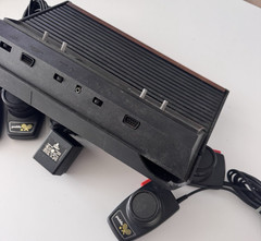 Atari 2600 Home Console Black Brown with Paddle Controllers ( Parts Only)
