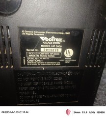 1982 VECTREX CONSOLE HOME ARCADE SYSTEM HP 3000 ,controller n 6 games