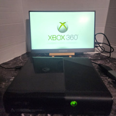 Microsoft Xbox 360 E Console Bundle Tested w/ 4 Games Controller HDMI No HDD