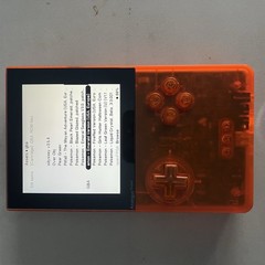 Analogue Pocket Transparent Orange Handheld System W/ 128gb SD Card (Scratched)