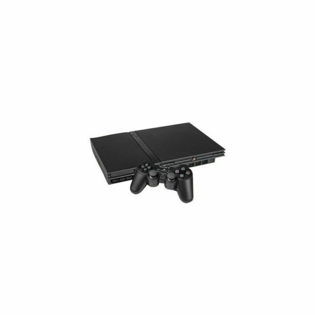 Sony PlayStation 2 Console Set – (Excellent Condition) Slim Black + Dualshock + Game