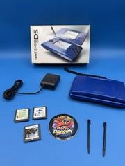 Used – Nintendo DS Launch Electric Blue Console NTR-001 – Box Included No Manual