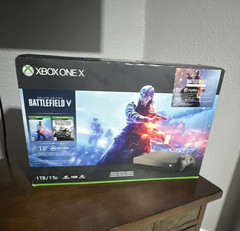 Microsoft Xbox One X 1TB Battlefield V Deluxe Edition Bundle Gold 4K w/cables