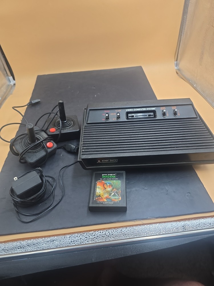 Atari 2600 “Darth Vader” Console – Black – 4‑Switch Model P/R 1 Game 2 Joy Stick