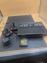 Atari 2600 “Darth Vader” Console – Black – 4‑Switch Model P/R 1 Game 2 Joy Stick