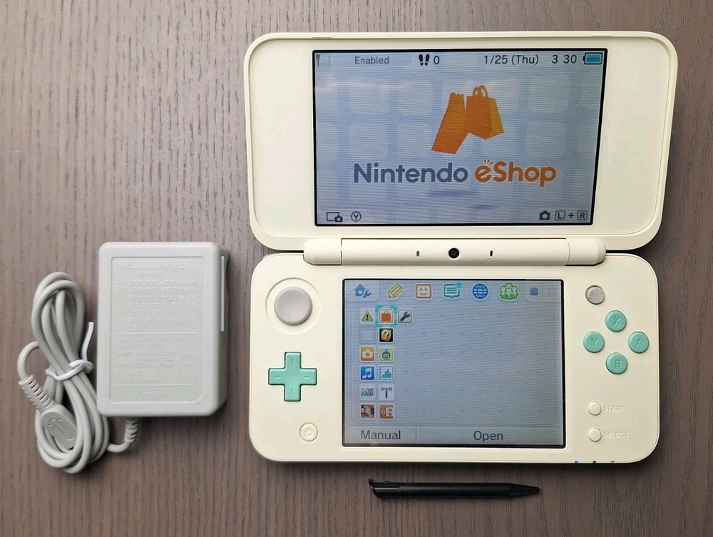 New Nintendo 2DS XL Animal Crossing New Leaf Charger + 32gb SD REGION FREE USA