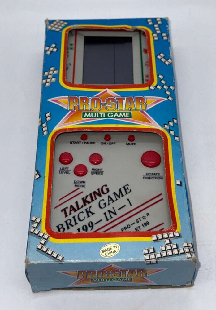 TALKING BRICK GAME – 199 in 1 – LCD Game & Watch Portable Console – NEW
