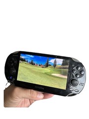 Sony PS Vita PCH-1101 Limited Edition Handheld System – Crystal Black With Game.