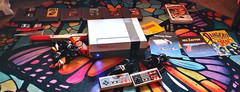 Nes Console 8 games and controllers light up Bundle new OEM 72 and LED Mods