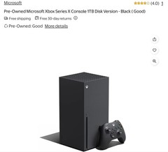 Microsoft Xbox Series X Console 1TB SSD w/ 2 years insurance inc. Black Open Box