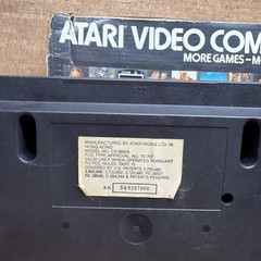 Atari 2600 Woody 4 Switch Console With Box Joysticks & Paddles Working