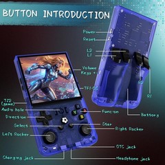 R36MAX Handheld Game Console, 40000+ Games Retro Gaming Console, 256GB TF Card