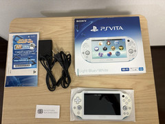 Sony PS Vita PCH-2000 ZA14 Light Blue White Console Box Charger PSV Slim Japan