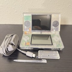 Nintendo DS Lite Clear Transparent Reshell Console w/ Charger Stylus GBA Slot
