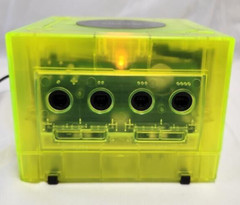 Nintendo GameCube Translucent EXTREME GREEN Gaming Console Controller Bundle GC