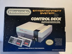 Nintendo NES Control Deck Console Complete with Original Box Cleaned TESTED