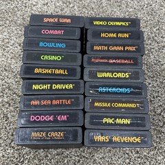 Atari 2600 System Bundle with Console 18 Games Joystick Paddles and More LOT