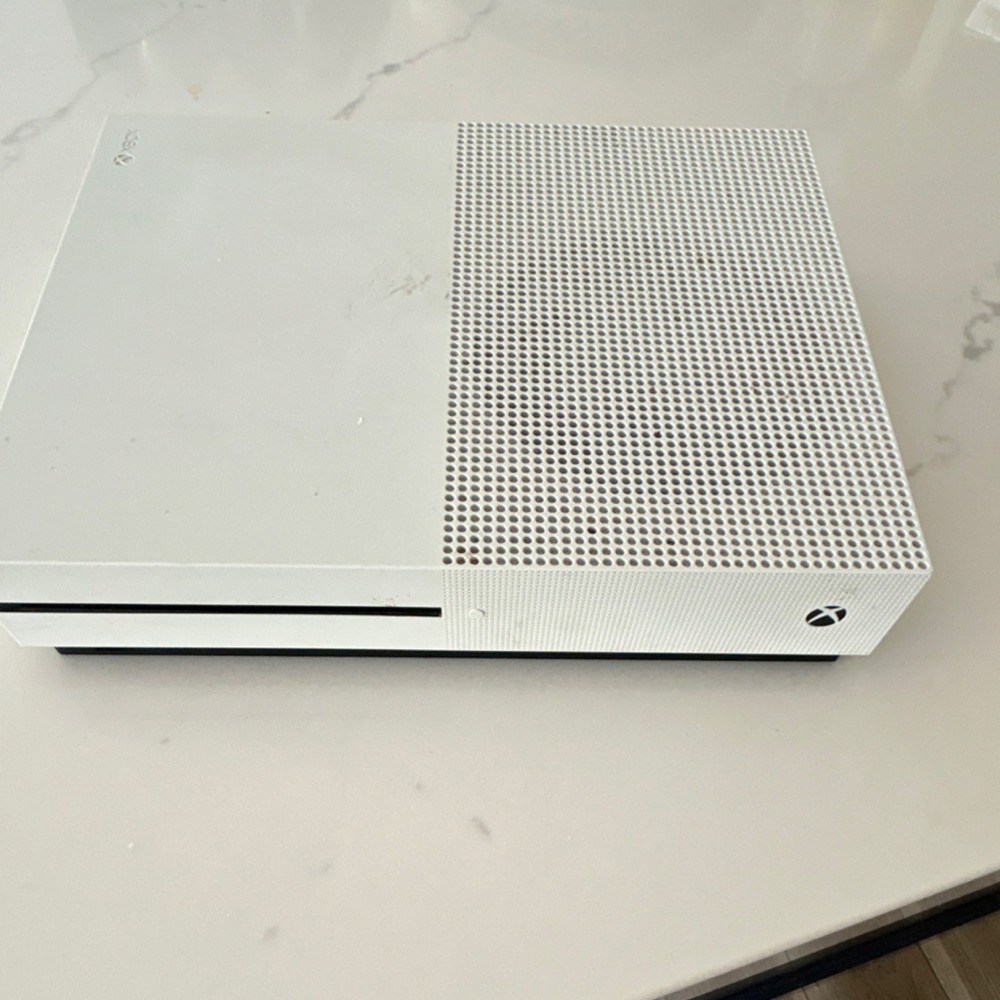 Microsoft Xbox One S Home Console White HDMI Ethernet Model 1681 2017