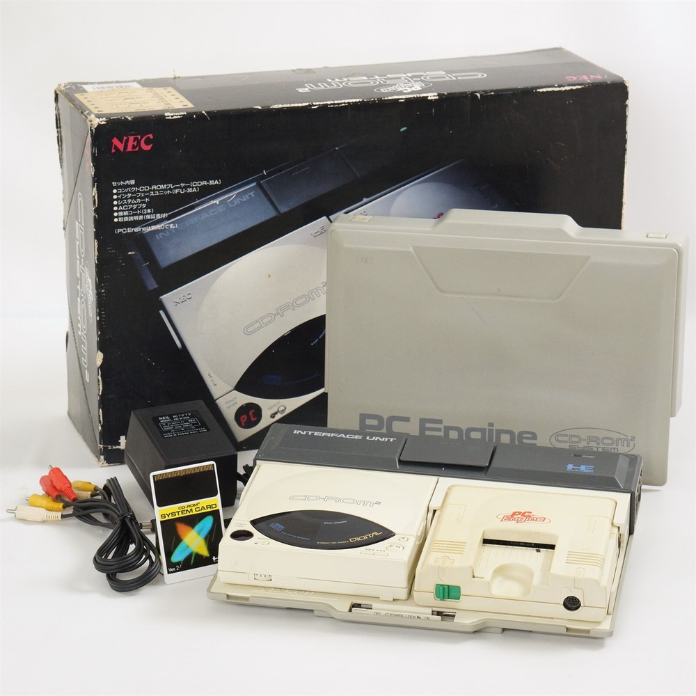 PC Engine CD ROM System Console Interface Unit IFU-30A Boxed -NTSC-J- 0X008526F