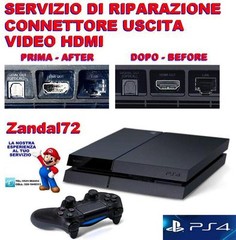 SONY PLAYSTATION 4 PS4 BLACK SCREEN BROKEN HDMI PORT REPAIR SERVICE