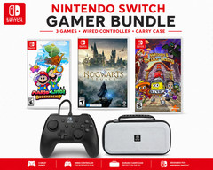 Nintendo Switch 5 Item Bundle-Games & Accessories (3 Games + Controller & Case)