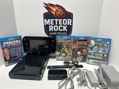 Nintendo Wii U 32GB Black Console Plus 4 Games – Working – Same Day Shipping